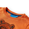 Camicia per bambini Vidaxl con maniche lunghe 92 DONKERORANJE