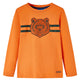 Camicia per bambini Vidaxl con maniche lunghe 128 DONKERORANJE
