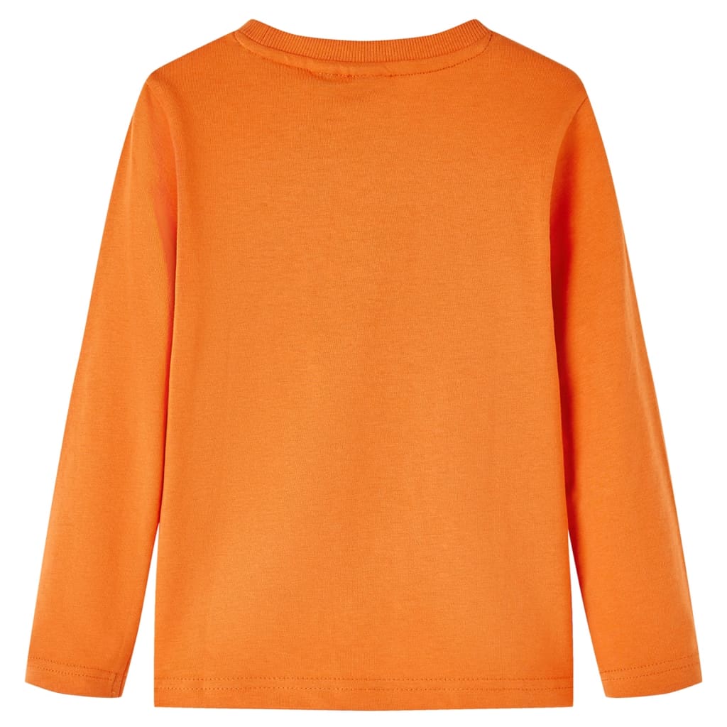 Camisa para niños de Vidaxl con mangas largas 140 Osck Orange