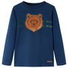 Camicia per bambini Vidaxl con maniche lunghe 92 blu navy