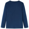 Camicia per bambini Vidaxl con maniche lunghe 92 blu navy