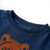 Camicia per bambini Vidaxl con maniche lunghe 128 blu navy