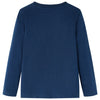 Camicia per bambini Vidaxl con maniche lunghe 140 blu navy
