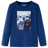 Camisa para niños de Vidaxl con mangas largas 104 jeans azules