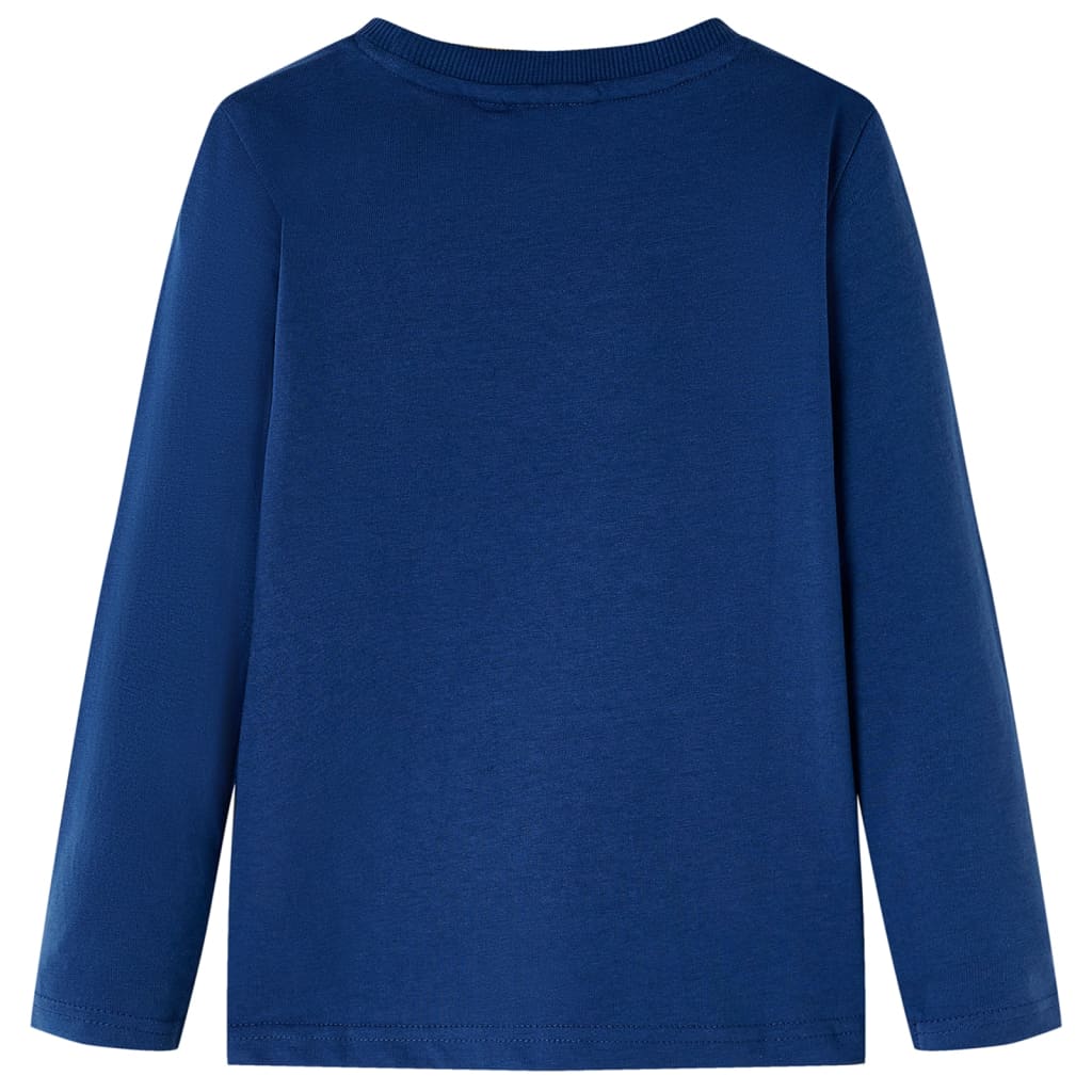 Camicia per bambini Vidaxl con maniche lunghe 104 jeans blu