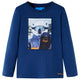 Camicia per bambini Vidaxl con maniche lunghe 116 jeans blu