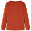 Camicia per bambini Vidaxl con maniche lunghe 92 ruggine leggera