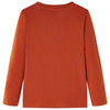 Camicia per bambini Vidaxl con maniche lunghe 104 ruggine leggera