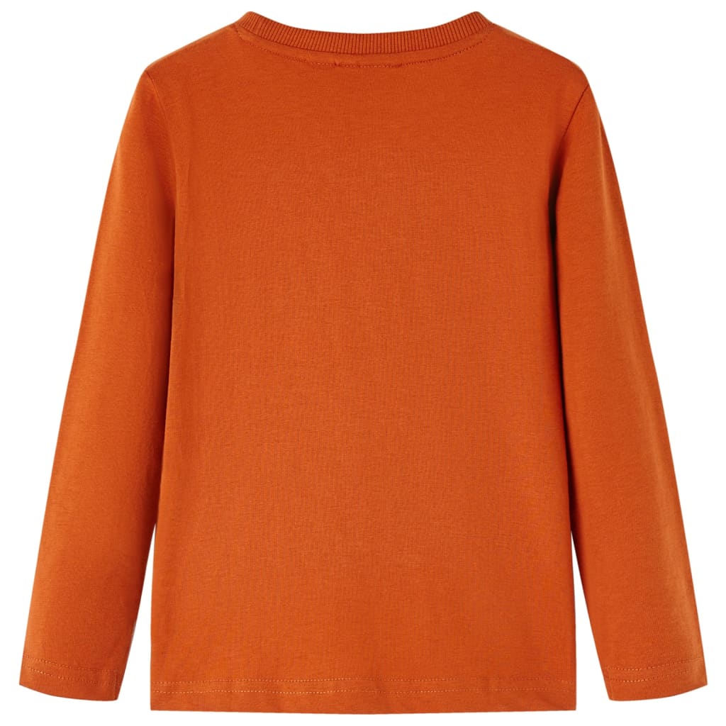 Camisa para niños de Vidaxl con mangas largas 104 óxido ligero