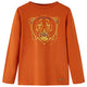 Camicia per bambini Vidaxl con maniche lunghe 116 ruggine leggera