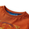 Vidaxl camisa para niños con mangas largas 128 óxido claro