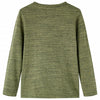 Camicia per bambini Vidaxl con maniche lunghe 116 kaki misto
