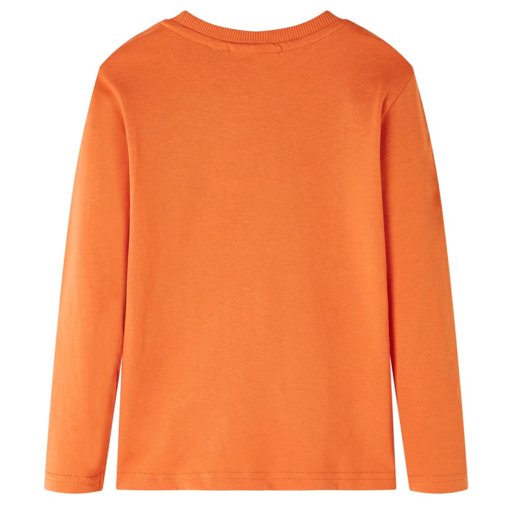 Camicia per bambini Vidaxl con maniche lunghe 104 DONKERORANJE