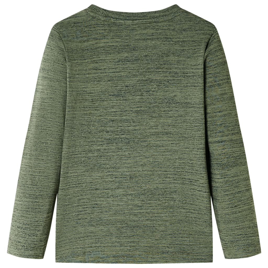 Camicia per bambini Vidaxl con maniche lunghe 104 kaki mista