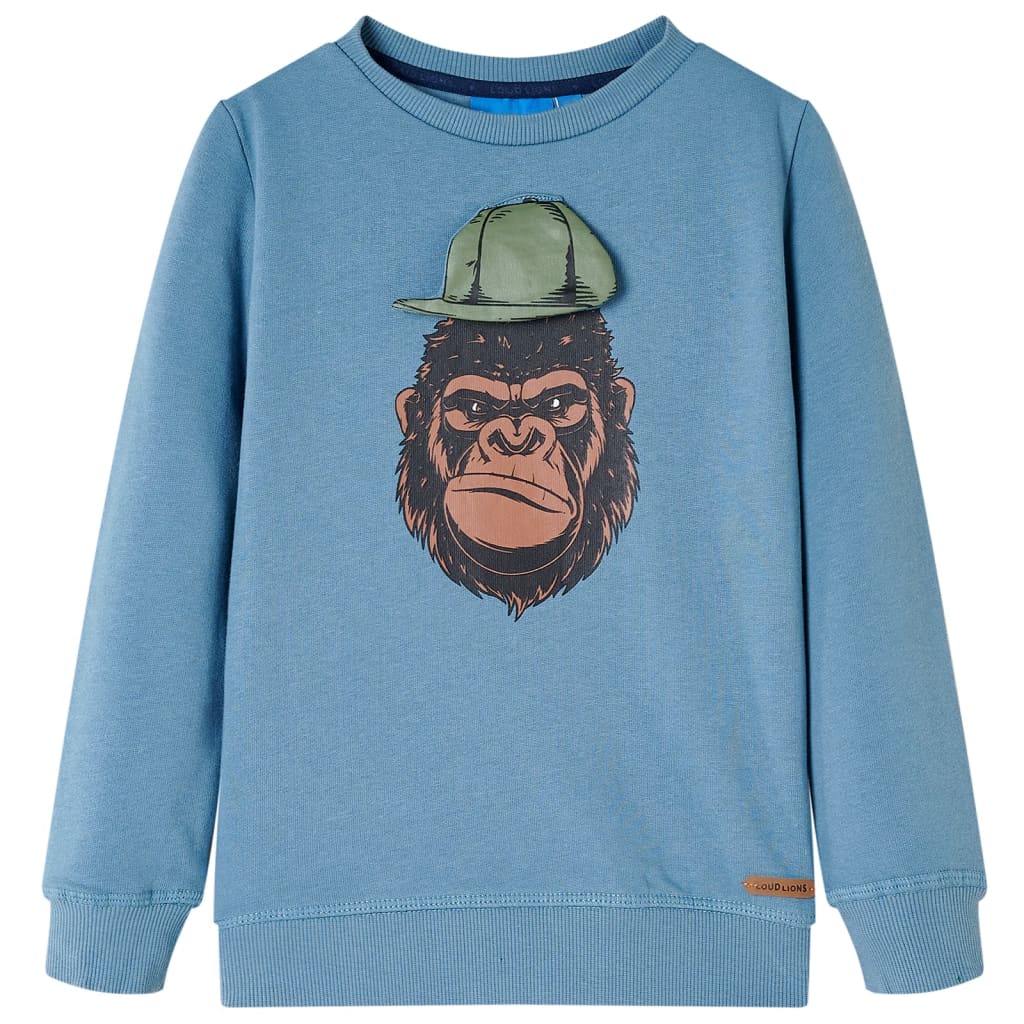 Vidaxl kindertrui 116 middelblauw