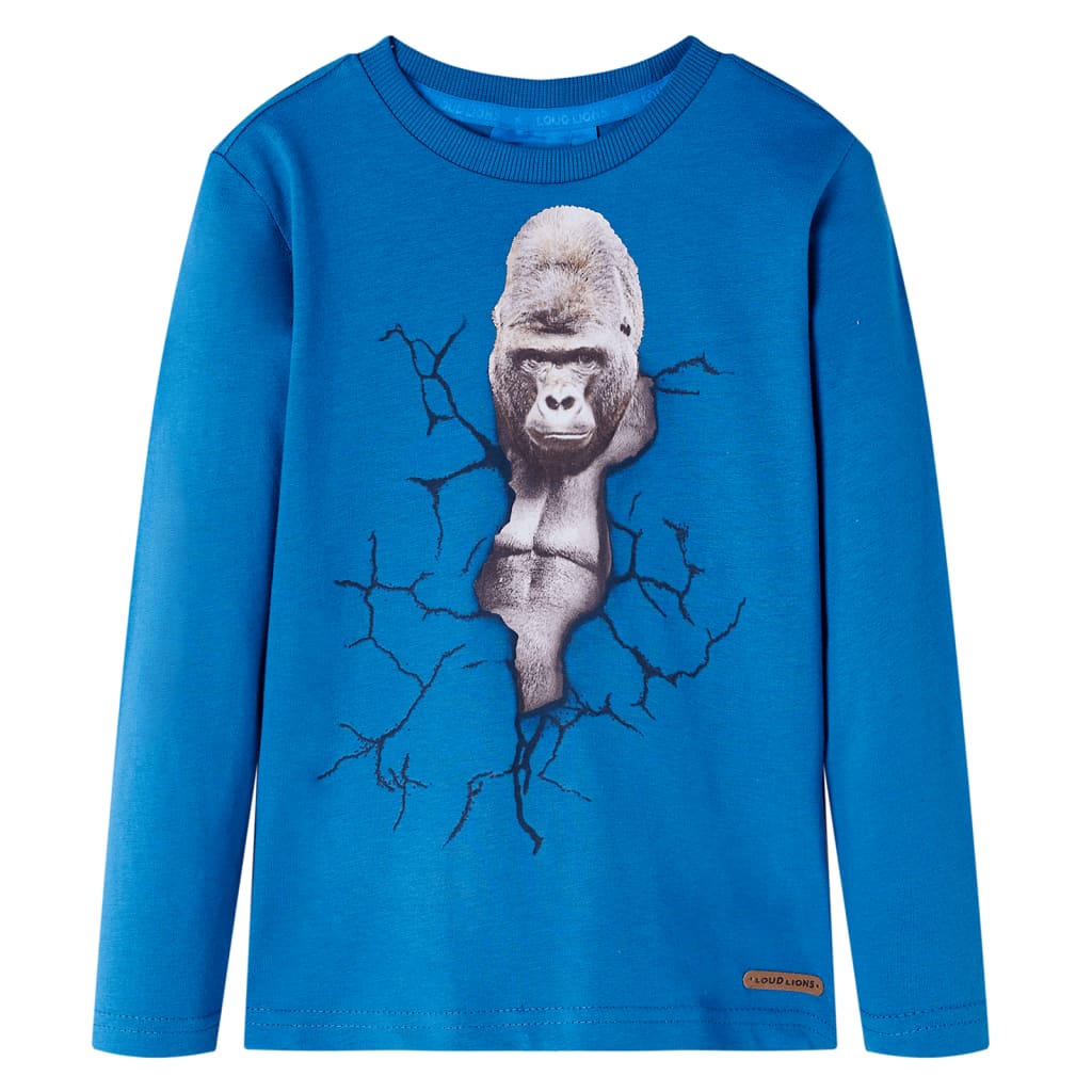 Camicia per bambini Vidaxl con maniche lunghe 116 benzina
