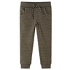 Pantalones de trote de Vidaxl para niños 92 Kaki oscuro mixto