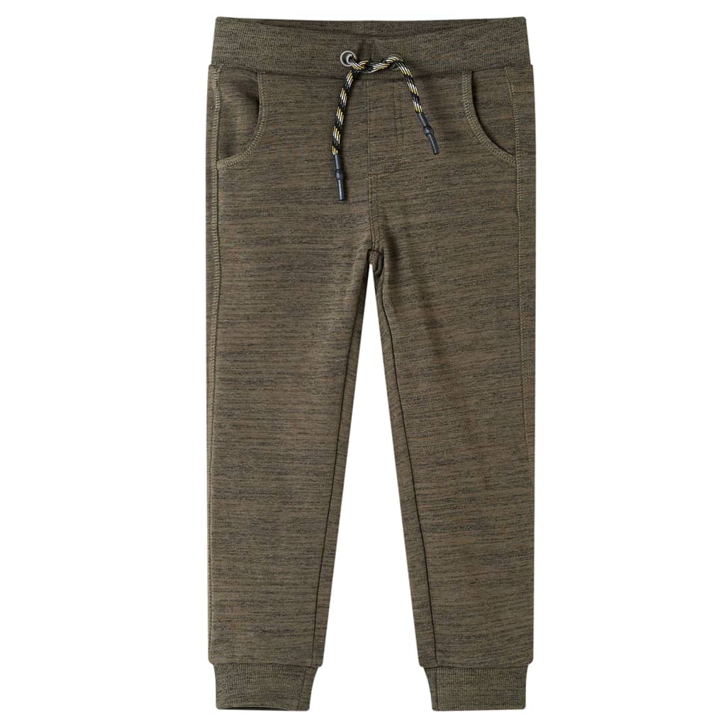 Vidaxl kinderjoggingbroek 104 gemêleerd donker kaki
