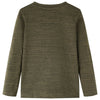 Camicia per bambini Vidaxl con maniche lunghe 104 kaki mista