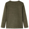 Camicia per bambini Vidaxl con maniche lunghe 128 kaki mista