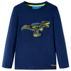 Camicia per bambini Vidaxl con maniche lunghe 116 blu navy