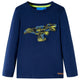 Camicia per bambini Vidaxl con maniche lunghe 116 blu navy