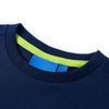 Camicia per bambini Vidaxl con maniche lunghe 128 blu navy