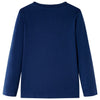 Camicia per bambini Vidaxl con maniche lunghe 140 blu navy