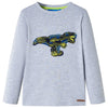 Vidaxl kindershirt met lange mouwen 104 gemêleerd grijs