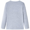 Vidaxl kindershirt met lange mouwen 104 gemêleerd grijs