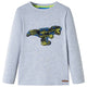 Vidaxl children's shirt with long sleeves 116 mixed gray
