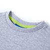 Camicia per bambini Vidaxl con maniche lunghe 128 grigio misto