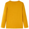 Camisa para niños de Vidaxl con mangas largas 104 ocre -color