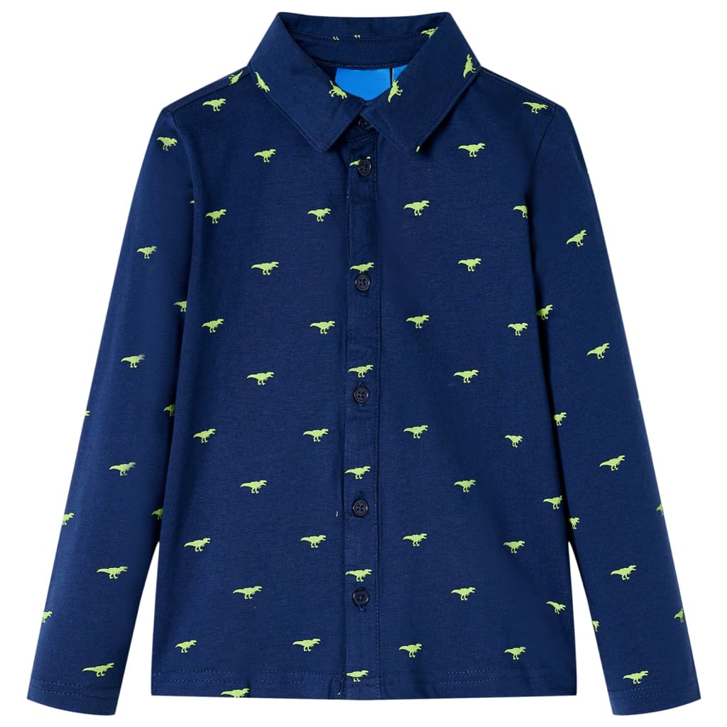 Vidaxl Children's Shirt 92 Navy Blue