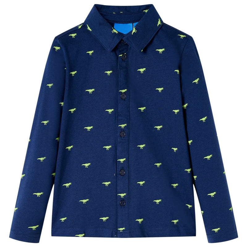 Vidaxl kindershirt 92 marineblauw