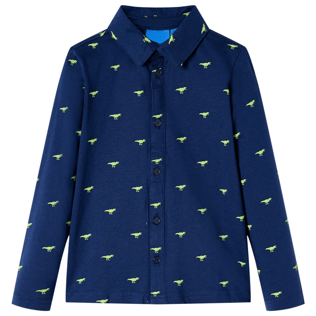 Vidaxl Children's Shirt 116 Navy Blue