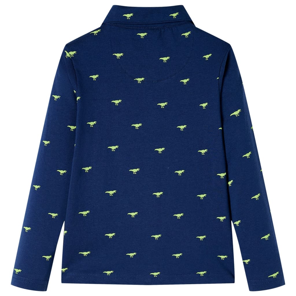 VidaXL Kindershirt 140 marineblauw