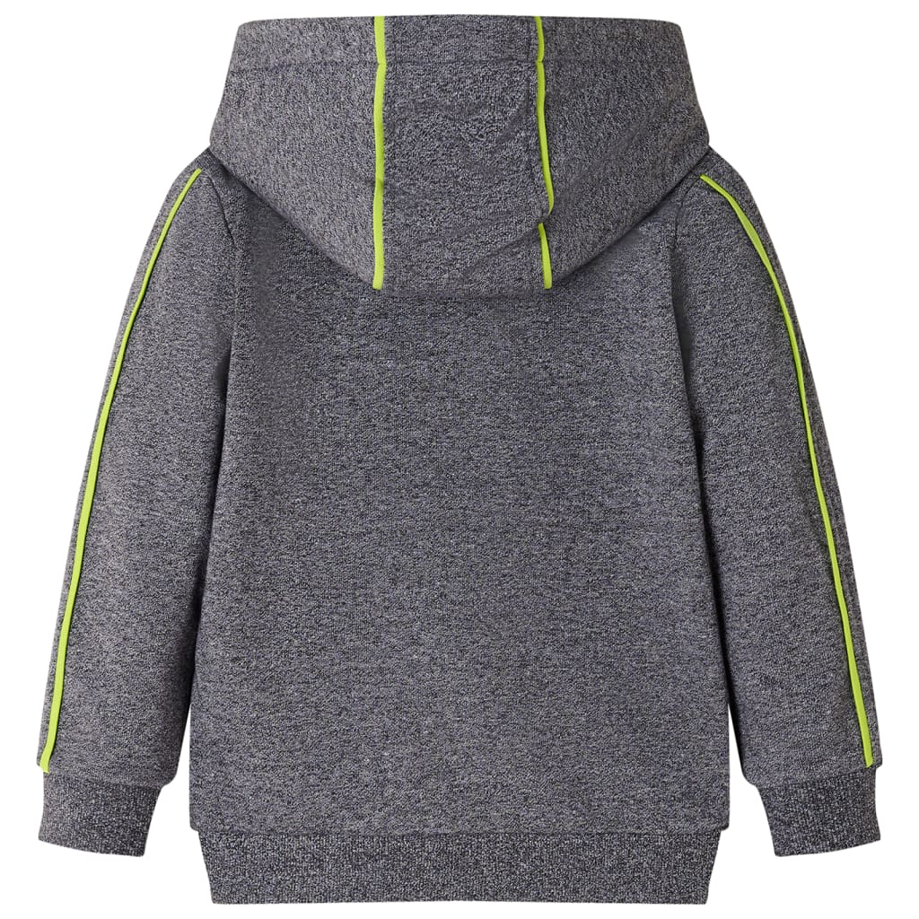 Vidaxl Children's Stupt With Hood and Zipper 92 Miscelato Grigio