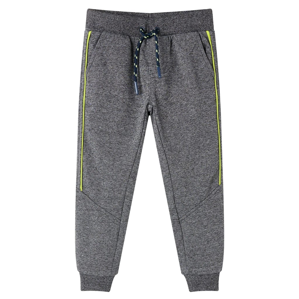 Pantaloni da jogging per bambini Vidaxl 92 grigio misto