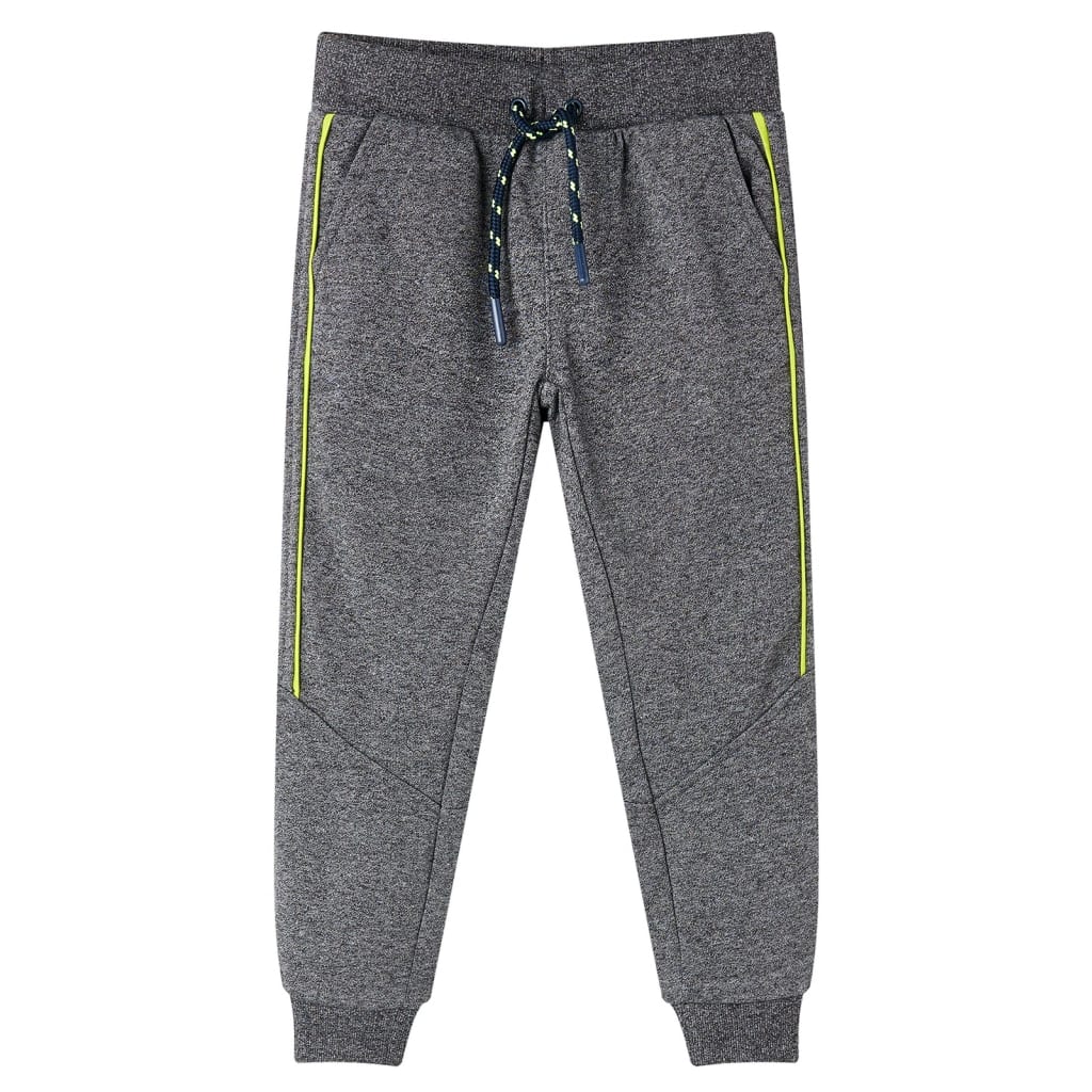 VidaXL Kinderjoggingbroek 116 gemêleerd grijs