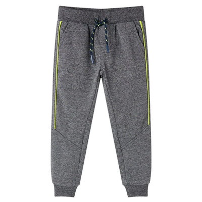 VidaXL Kinderjoggingbroek 116 gemêleerd grijs