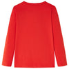 Vidaxl camisa para niños con mangas largas 128 rojo