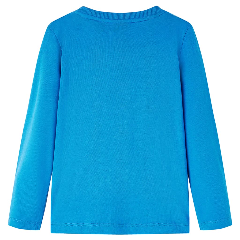 Camicia per bambini Vidaxl con maniche lunghe 116 cobalt blu