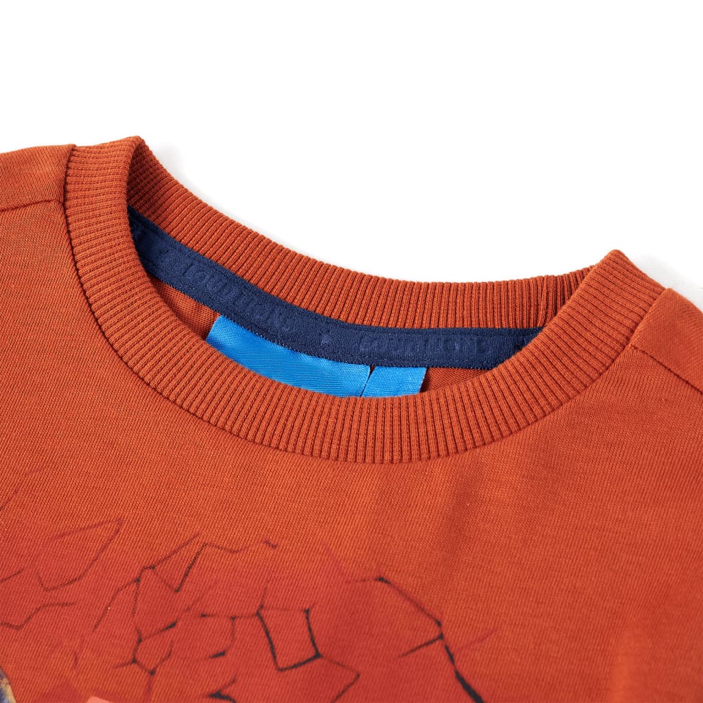 Camicia per bambini Vidaxl con maniche lunghe 104 leggermente ruggine