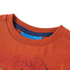Camicia per bambini Vidaxl con maniche lunghe 116 ruggine leggera