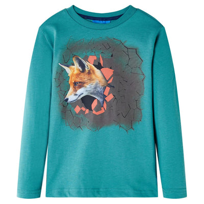 Camisa infantil de Vidaxl con mangas largas 92 Dark Sea Blue