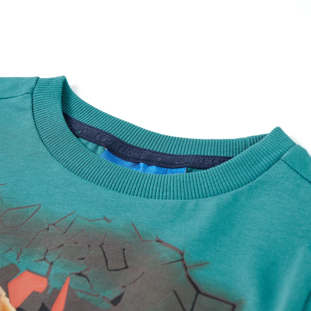 Camisa infantil de Vidaxl con mangas largas 92 Dark Sea Blue