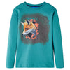 Camicia per bambini Vidaxl con maniche lunghe 116 blu scuro