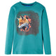 Camicia per bambini Vidaxl con maniche lunghe 116 blu scuro