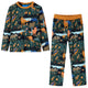 Piamas per bambini Vidaxl con maniche lunghe 116 Donkergroen